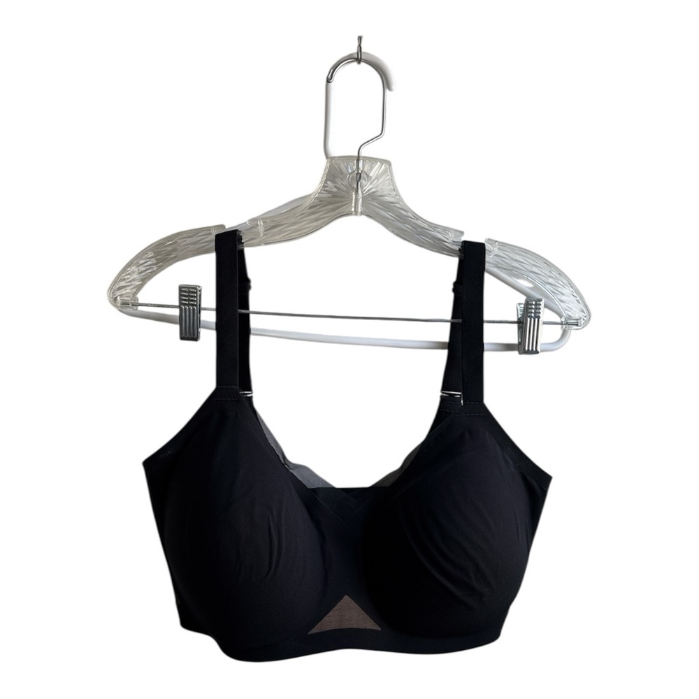 Comfort Support Black Wireless Bra - Breathable Everyday Cup